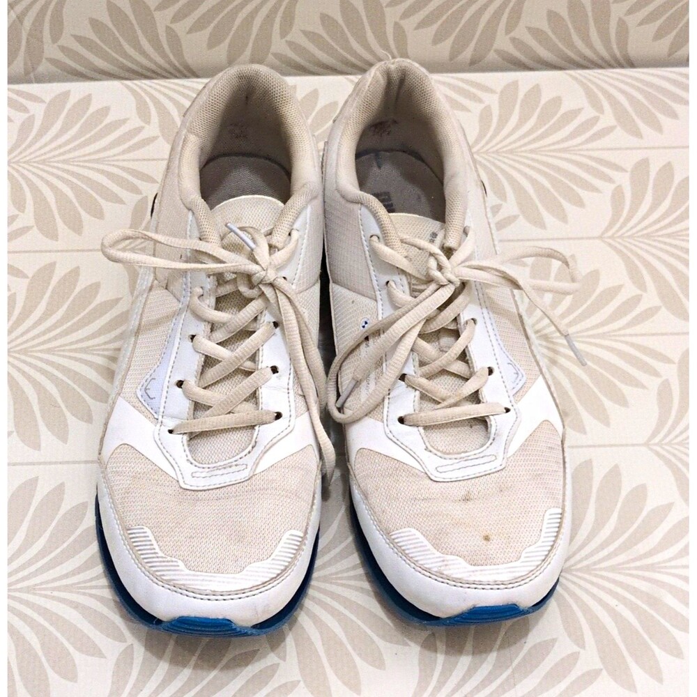 PUMA Men’s Low Top Lace-Up Sneakers White/Red/Blue 307310-02